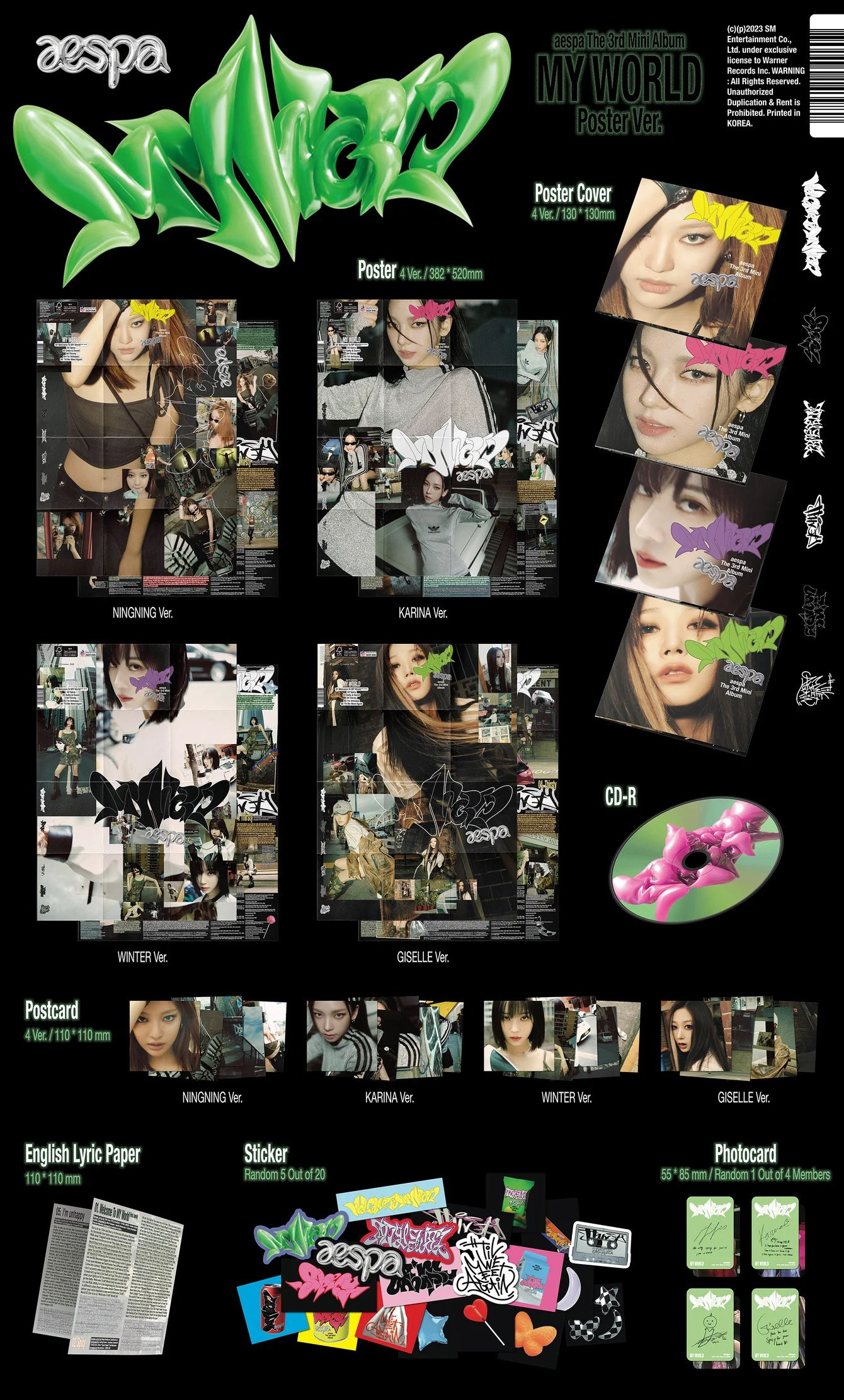 aespa - My World (Poster ver.)